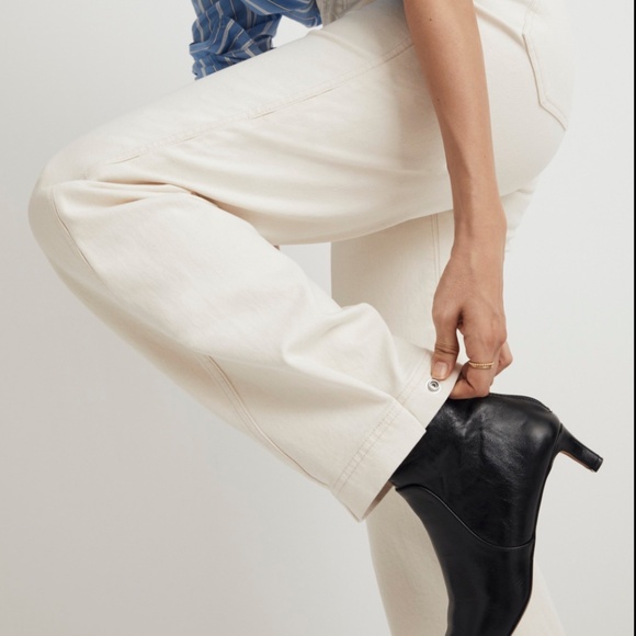 NWT Madewell Perfect Vintage Wide- leg Jean in Vintage Canvas Snap Edition SZ 23 - Picture 2 of 9